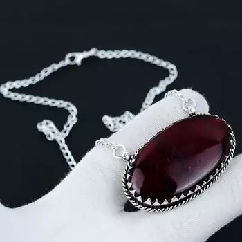 Ожерелье с драгоценными камнями Red Flash из лабрадорита, окрашенное ожерелье из стерлингового серебра 925 пробы с лабрадоритом для свадебного подарка, ожерелье для женщин 20 красный