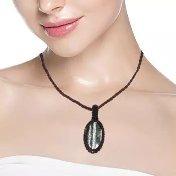 Ожерелье с драгоценными камнями, ювелирные изделия из зебры, яшмы, макраме, нить ручной работы, 20-36 дюймов, унисекс