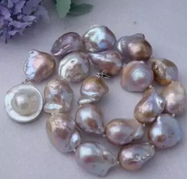 Ожерелье с фиолетовым жемчужным ядром Flameball