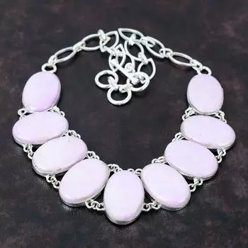 Ожерелье с фосфосидеритом, драгоценный камень, ювелирные изделия ручной работы, ожерелье из стерлингового серебра 925 пробы, регулируемая цепочка, ожерелье, ювелирные изделия с фосфосидеритом для подарка Adjustable