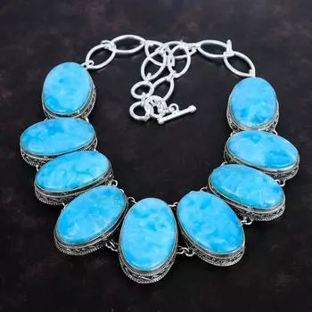 Ожерелье с гемиморфитом, ювелирные изделия из драгоценных камней, винтажное ожерелье, ожерелье из стерлингового серебра 925 пробы, регулируемое ожерелье из цепочки, ювелирные изделия ручной работы, свадебный подарок