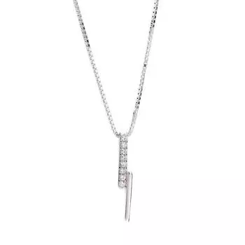 Ожерелье с геометрическим цирконием из стерлингового серебра 925 пробы для женщин, цепочка на ключицу, ювелирные изделия, Прямая поставка, S-N528