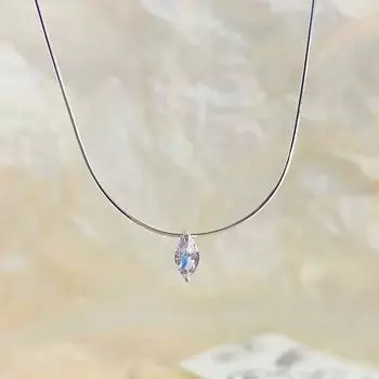 Ожерелье с каплями воды для девочек: Простая, универсальная, легкая, роскошная и элегантная цепочка для ошейника