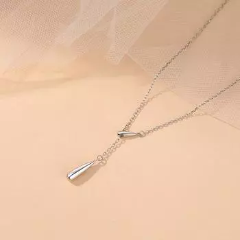 Ожерелье с каплями воды для женщин, новое легкое роскошное нишевое дизайнерское ожерелье, простой и холодный стиль