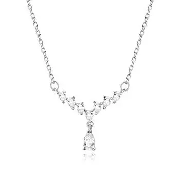 Ожерелье с каплями воды и цепочкой из циркония на ключице Niche Bell Sense, женское новое модное стильное ожерелье