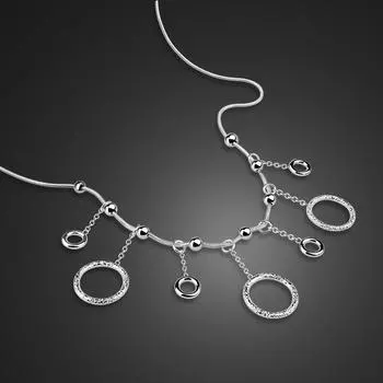 Ожерелье с кисточками из 100% стерлингового серебра 925 пробы на день рождения для маленьких девочек, женское корейское японское ювелирное украшение на день рождения, Рождество