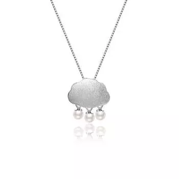 Ожерелье с кисточками из мелкого облачного жемчуга, живая и милая цепочка на ключицу, сладкое ощущение