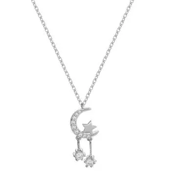 Ожерелье с ключицей Star Moon Simple Temperamenta Cold Wind, аксессуары для воротника Tide Moon Tassel, женское