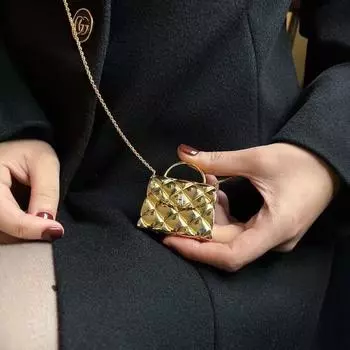 Ожерелье с косой пролетом, новая цепочка на талию, нишевая модная цепочка, иностранный стиль, маленькая ароматная цепочка для свитера, женская золотой