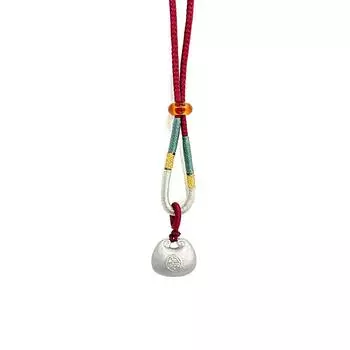 Ожерелье с красной веревкой в национальном стиле с замком на всю жизнь для женщин с развитым чувством этнического стиля, подарочная цепочка с благословением