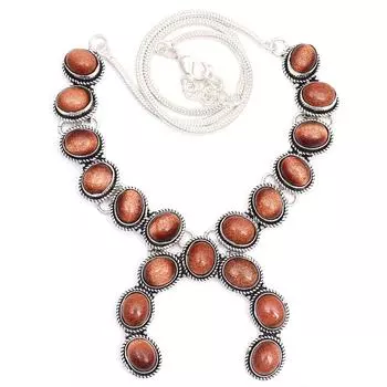 Ожерелье с красным драгоценным камнем Sunsitara в этническом стиле, ювелирное украшение 18-20