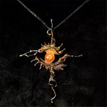 Ожерелье с крестом Брюса, бога солнца, персонализированная модная пара, легкая роскошная цепочка для толстовок