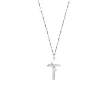 Ожерелье с крестом, мужская модная хип-хоп вера, световая подвеска, ключичная цепочка, аксессуары