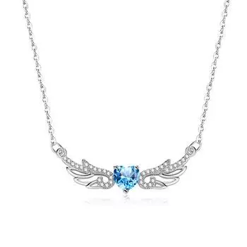 Ожерелье с крыльями ангела, женская японская и корейская мода, темперамент, универсальная цепочка на ключицу с крыльями ангела