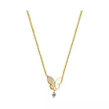 Ожерелье с крыльями бабочки, женская корейская бахрома, изысканная цепочка на ключицу, стильный женский стиль, нишевый бренд