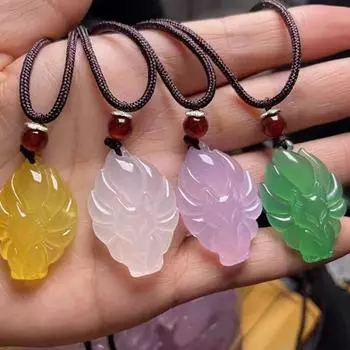 Ожерелье с лисой, кулон с лисой, ожерелье средней длины на удачу, модное ювелирное украшение, подарок, женское ожерелье 1