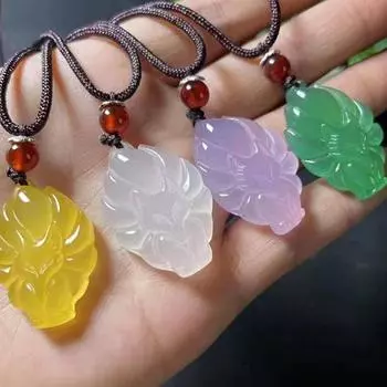 Ожерелье с лисой, кулон с лисой, средней длины, ожерелье на удачу, ювелирное изделие, подарок, женское ожерелье жёлтый