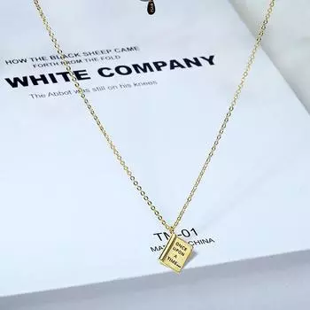 Ожерелье с любовным письмом для женщин, цепочки для ключиц, холодный стиль, нишевый дизайн, персонализированное ожерелье для ключиц 925 silver