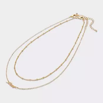 Ожерелье с надписью GU by Uniqlo