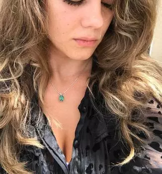 Ожерелье с настоящим колумбийским изумрудом, драгоценный металлический солитер с изумрудом, подвеска с крупным изумрудом, ювелирные изделия с камнями, рожденными в мае 925 Silver =16*10mm зелёный