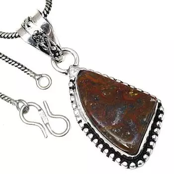 Ожерелье с палочкой из агата, драгоценный камень, ручная работа, антикварное украшение 1,75 дюйма