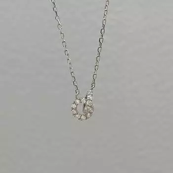 Ожерелье с переплетением, женское, легкое, роскошное, микро-инкрустированное циркониевое кольцо, цепочка на ключицу, нержавеющая сталь, холодный ветер, двойное кольцо, прочная цепочка