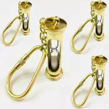 Ожерелье с песочным таймером, золотая мини-цепочка с песочным таймером, набор из 5 штук