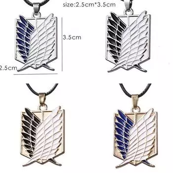 Ожерелье с подвеской «Атака титанов» из аниме «No Kyojin Manga Freedom» с подвеской «Крылья свободы» на шею