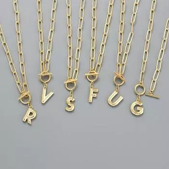 Ожерелье с подвеской AZ 26, цепочка с буквами для мужчин и женщин, ожерелье с алфавитом в стиле хип-хоп на день рождения I