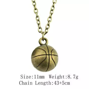 Ожерелье с подвеской для игр с мячом, ювелирные изделия для женщин