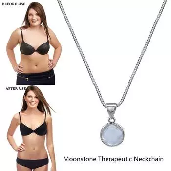 Ожерелье с подвеской-подвеской «Потеря» Белый халцедон Женский Свадебный