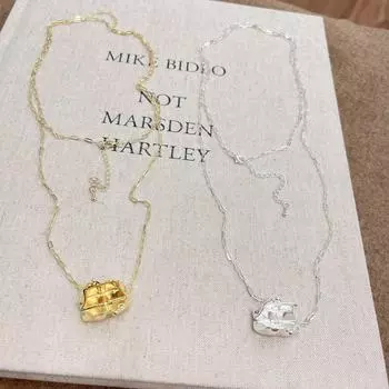 Ожерелье с подвеской Dongdaemun Light Luxury Lucky: Модная цепочка для свитера в холодном стиле N1428 gold-plated long necklace