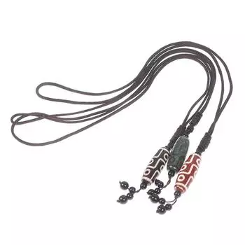 Ожерелье с подвеской «Дзи» из девяти глаз Тибета, модное стильное ожерелье из натурального камня A3