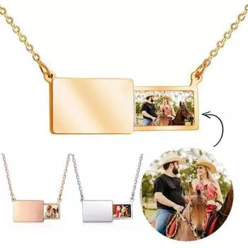 Ожерелье с подвеской, гальваническое покрытие, яркая отделка, антикоррозийное украшение, аксессуар для ожерелья-конверта серебряный