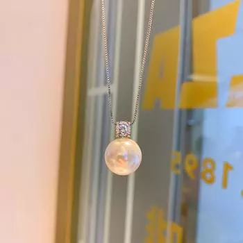 Ожерелье с подвеской из австралийского жемчуга Fritillary, серьги, женская мода, ожерелье с холодным жемчугом, серьги