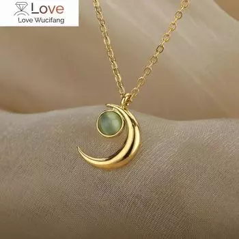 Ожерелье с подвеской из циркония для женщин, подвеска из нержавеющей стали, ожерелье с подвеской, модные ювелирные изделия, ожерелье, женское ожерелье