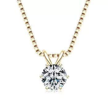 Ожерелье с подвеской из муассанита с сертификатом для женщин, оригинальное ожерелье-капля из настоящего серебра 925 пробы с цепочкой и солитером 45cm