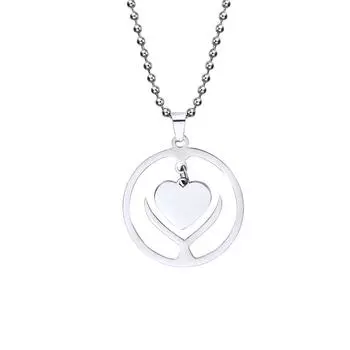 Ожерелье с подвеской из нержавеющей стали для хип-хопа и рэпера для мужчин и женщин