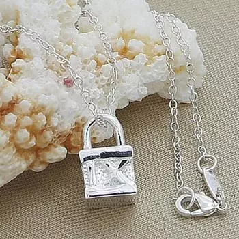 Ожерелье с подвеской из серебра 925 пробы для женщин и мужчин, серебряные украшения