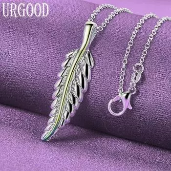 Ожерелье с подвеской из стерлингового серебра 925 пробы, модные ювелирные изделия 45cm