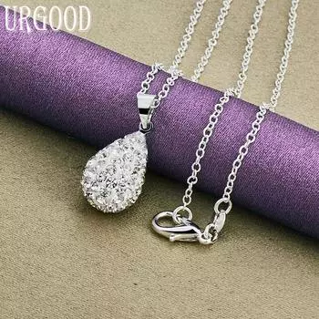 Ожерелье с подвеской из стерлингового серебра 925 пробы, свадебные модные украшения O-Chain