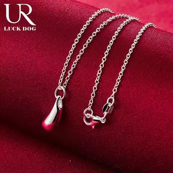 Ожерелье с подвеской из стерлингового серебра 925 пробы Модные свадебные украшения O-45CM