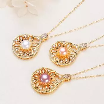 Ожерелье с подвеской из жемчуга, жемчужная цепочка на ключицы, ювелирные изделия из циркона, ожерелье с подвеской из пресноводного жемчуга