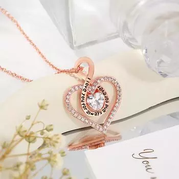 Ожерелье с подвеской Love Infinite, ретро-окрашенное черное английское ожерелье с двенадцатью звездами и камнем Love