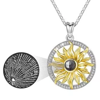 Ожерелье с подвеской на сто языков для женщин, круглые подвески