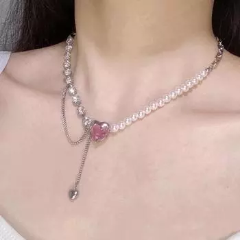 Ожерелье с подвеской, нерегулярная жемчужная цепочка для женщин и девочек, позолота, модные украшения, Лидер продаж, подарок для вечеринки, новый стиль, свадебная вечеринка