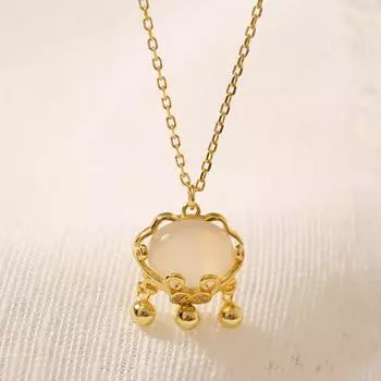 Ожерелье с подвеской Peace Lock для женщин, модное, универсальное и стильное, для подарка на день рождения лучшей подруге