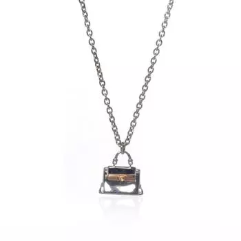 Ожерелье с подвеской Salvatore Ferragamo Charms из стерлингового серебра и позолоты 705112 мульти