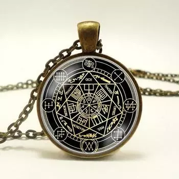 Ожерелье с подвеской «Семь 7 архангелов» и печатью, золотые украшения