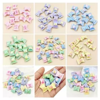 Ожерелье с подвеской УФ-моделирование россыпью бусины двухцветный кролик конфеты браслет изготовление ювелирных изделий 5 шт. DIY ручная работа материал покрытый цвет синий